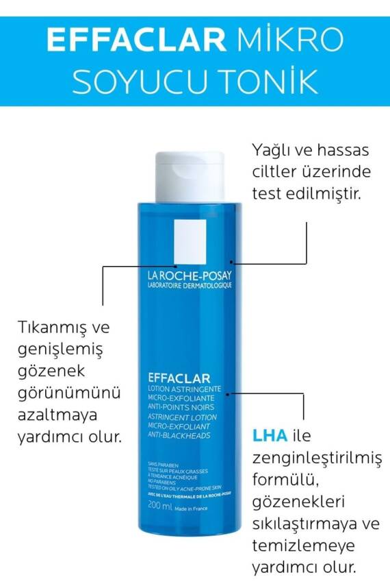 La Roche Posay Effaclar Yağlı Ciltler için Pürüzsüzleştiren Bakım Rutini Seti - 4