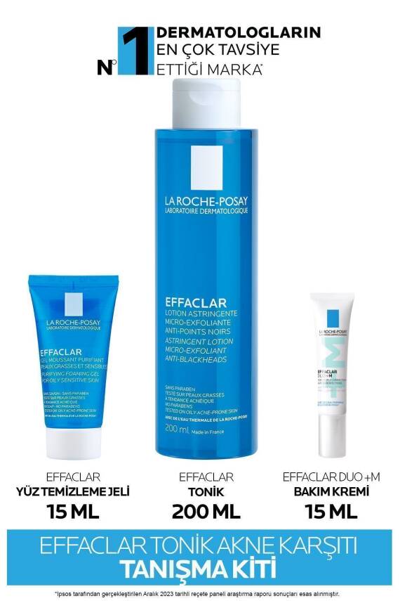 La Roche Posay Effaclar Yağlı ve Sivilceye Eğilim Gösteren Ciltler için Sivilce Karşıtı Tanışma Kiti - 1