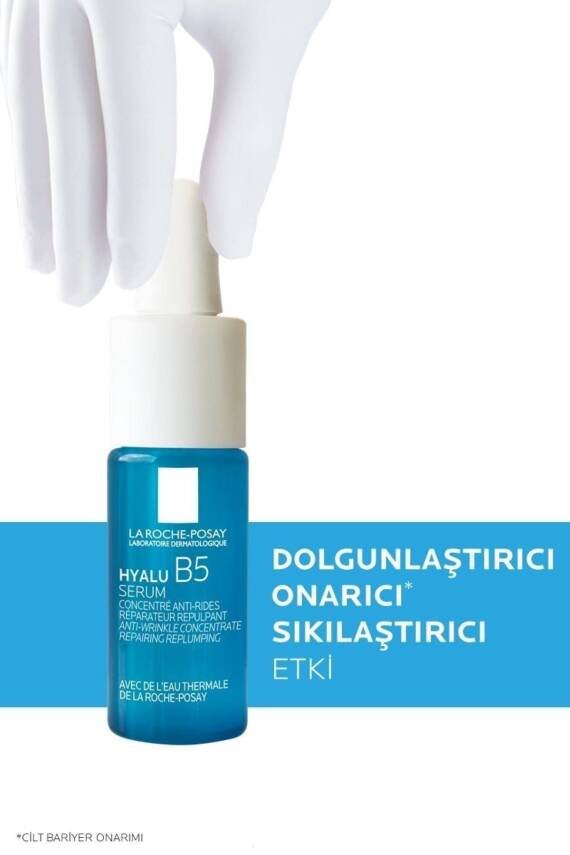 La Roche Posay Hyalu B5 Cilt Serumu Dolgunlaştırıcı & Onarıcı 10 ml Tanışma Boyu + Roller Yüz Masaj Aleti - 4