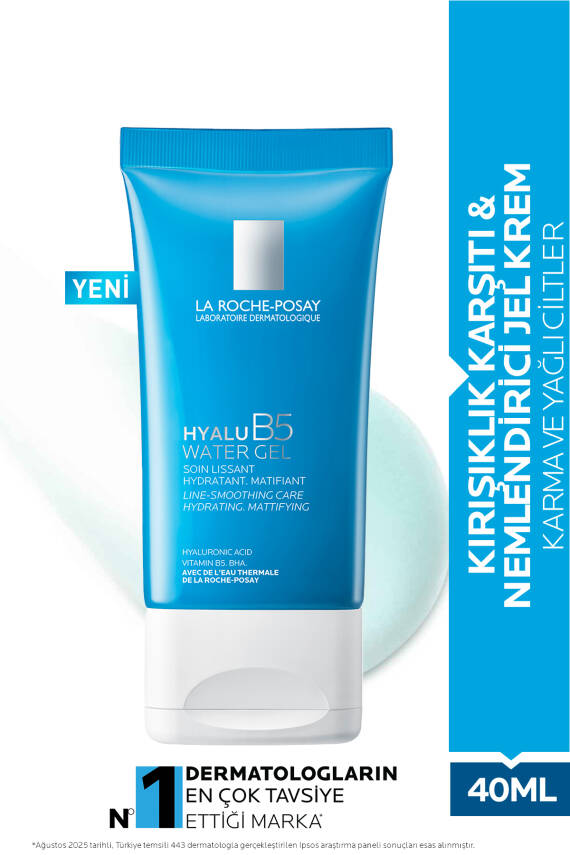La Roche Posay Hyalu B5 Karma ve Yağlı Ciltler için Kırışıklık Karşıtı Nemlendirici Jel Krem 40ml - 1