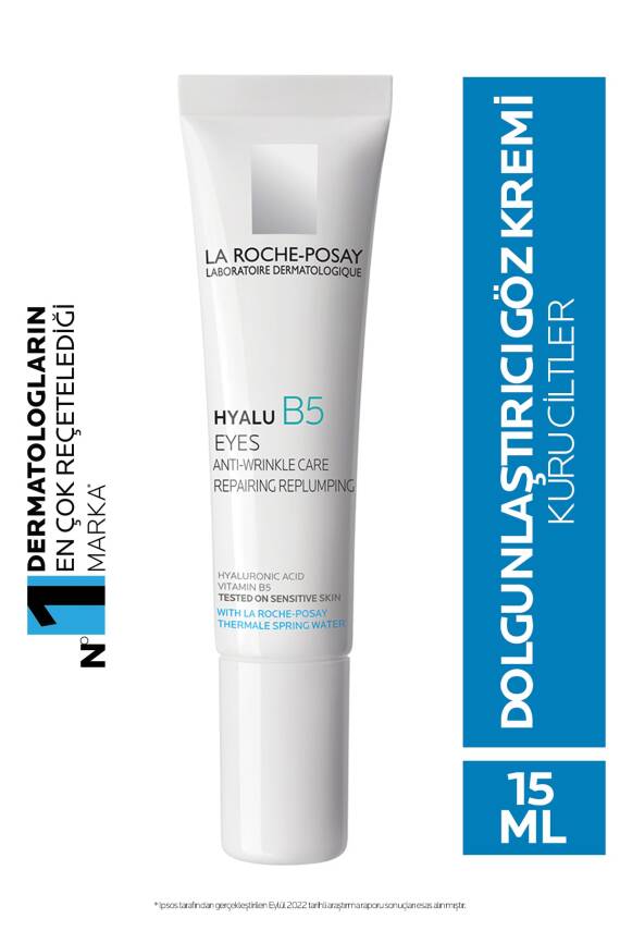 La Roche Posay Hyalu B5 Yeux Dolgunlaştırıcı Göz Kremi Hyalüronik Asit Ve Vitamin B5 Ile 15 ml - 1