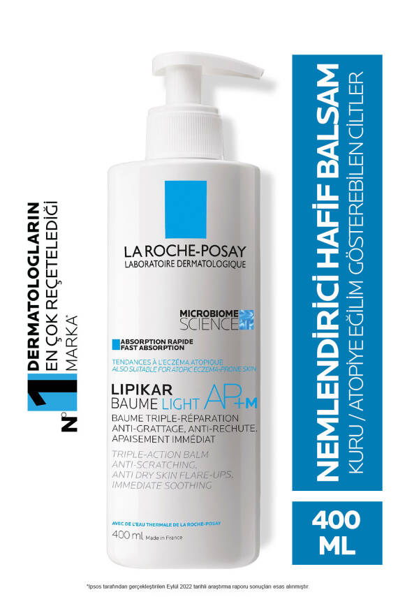 La Roche Posay Lipikar Baume LIGHT AP + M Atopiye Eğilim Gösterebilen Ciltler 400ml - 1
