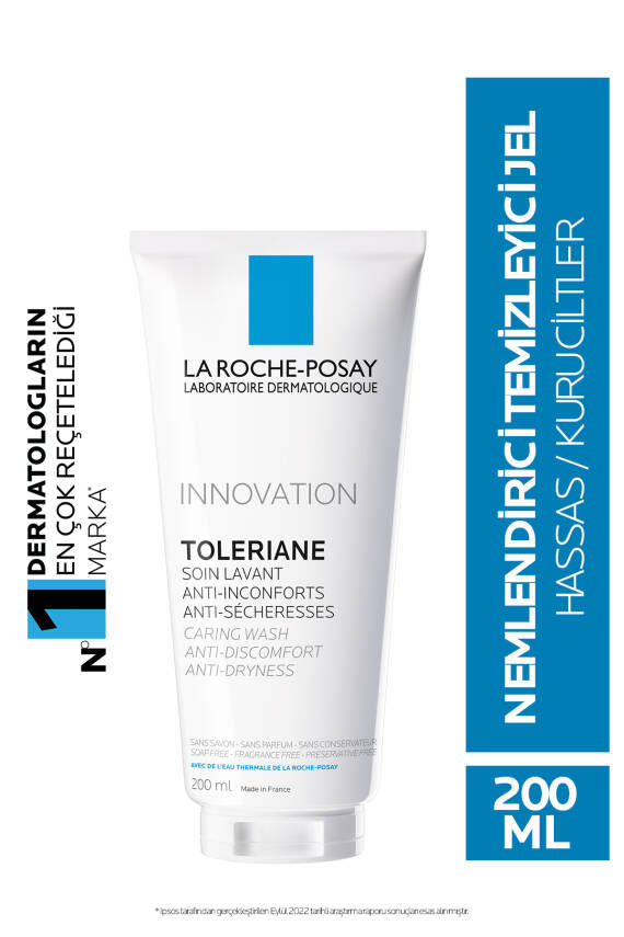 La Roche Posay Toleriane Caring Wash Kuru Ve Hassas Ciltler Için Nemlendirici Temizleyici Jel 200ml - 1