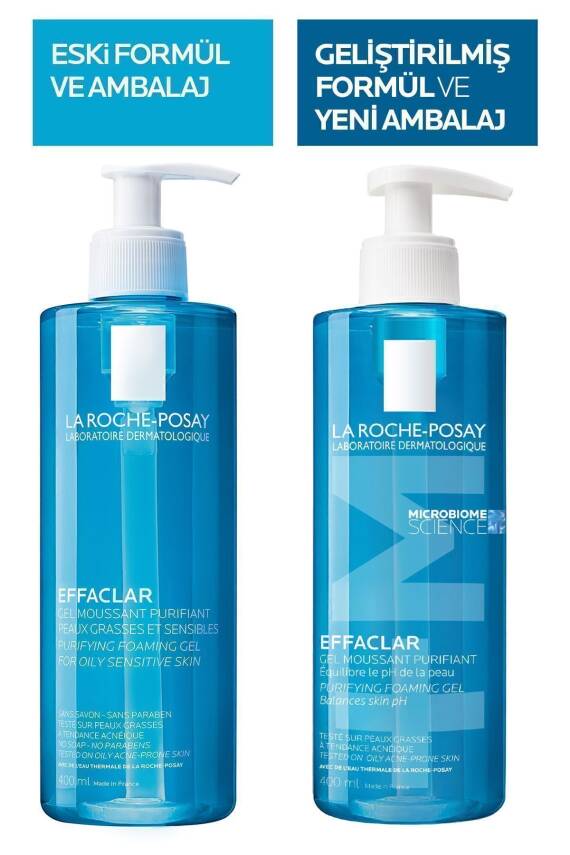 La Roche Posay Yağlı ve Sivilceye Eğilim Gösteren Ciltler için Effaclar Yüz Bakım Seti - 2
