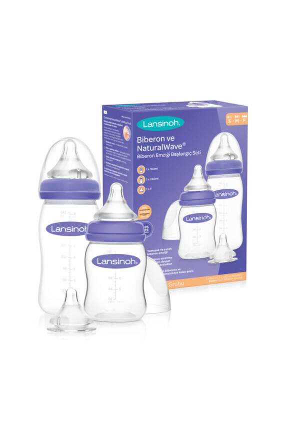 Lansinoh Hoşgeldin Bebek Biberon Ve Naturalwave® Biberon Emziği Başlangıç Seti - 1