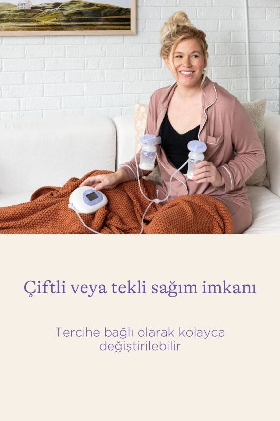 Lansinoh Kompakt Çiftli Elektrikli Göğüs Pompası - 8