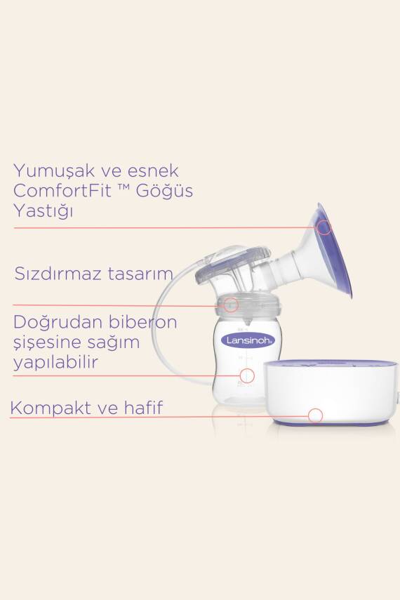 Lansinoh Kompakt Tekli Elektrikli Göğüs Pompası - 5