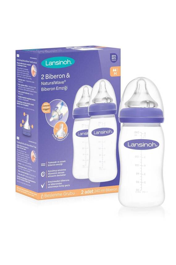 Lansinoh Naturalwave Biberon Seti 240 ml X 2 Adet - 1
