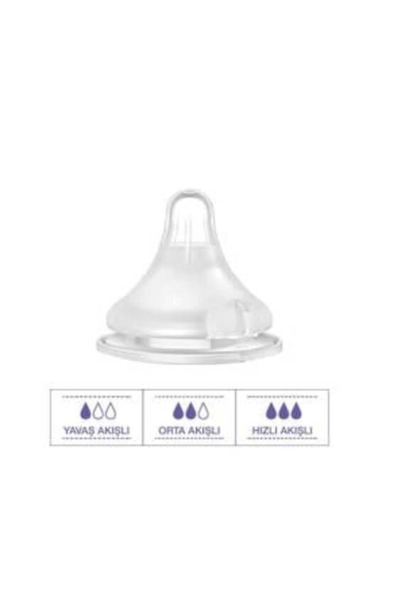 Lansinoh Naturalwave Orta Akış Biberon Emziği - 2