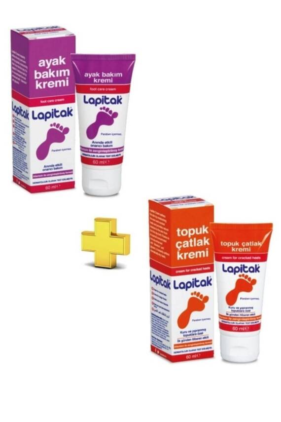 Lapitak Ayak Bakım 60 Kremi ml ve Topuk Çatlak Kremi 60 ml - 1
