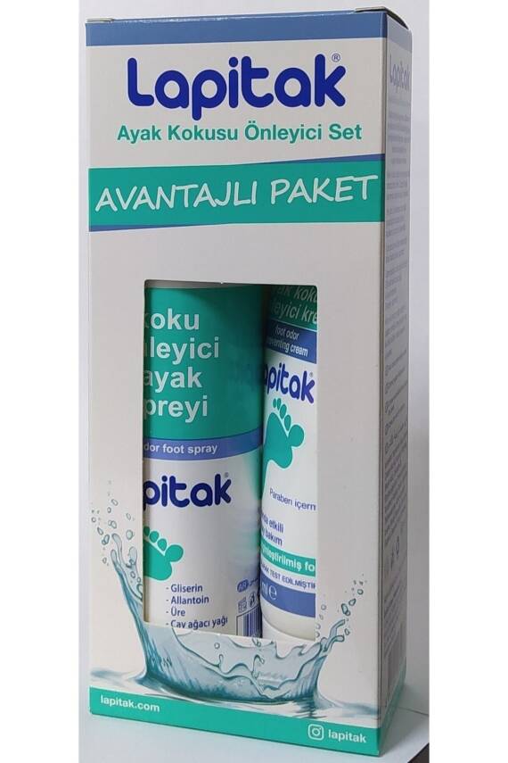 Lapitak Ayak Kokusu Önleyici Set Avantajlı Paket Koku Krem+Sprey - 1