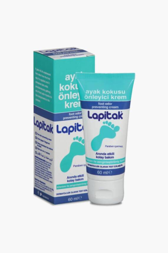 Lapitak Etkili Ayak Kokusu Giderici,Önleyici Kremi 60 ml - 1