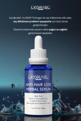 Licorael Dubai Anti Hair Loss Herbal Serum Saç Dökülmesine Karşı Bitkisel Serum 50ml - 3
