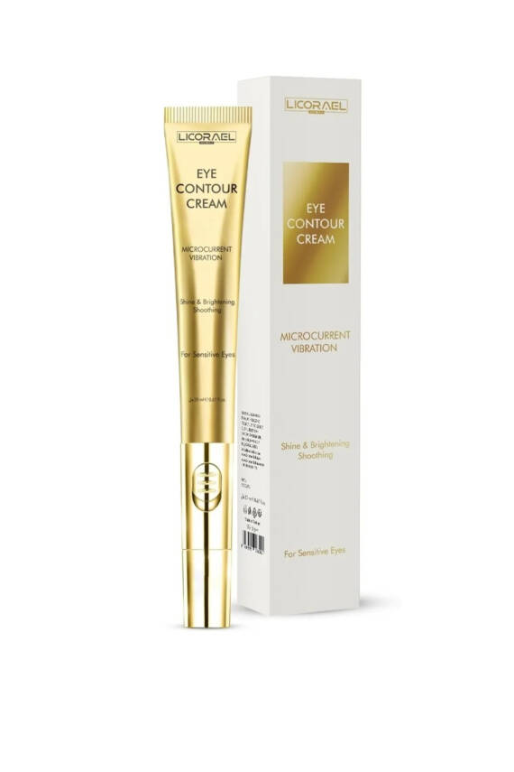 Licorael Dubai Eye Contour Krem Titreşimli Başlıklı Aydınlatıcı,Kırışıklık ve İnce Cizgi Görünümünü Azaltır 20ml - 1