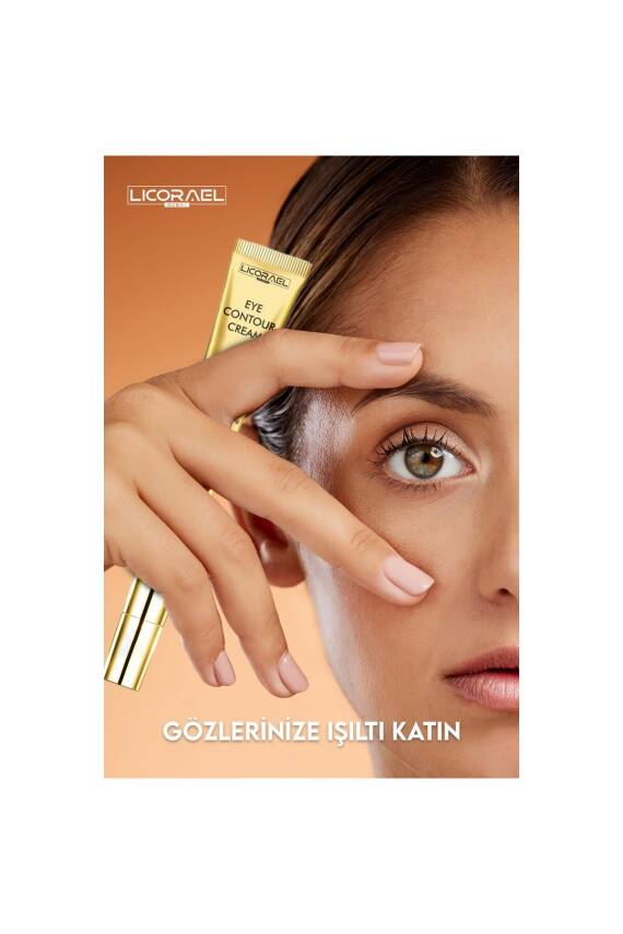Licorael Dubai Eye Contour Krem Titreşimli Başlıklı Aydınlatıcı,Kırışıklık ve İnce Cizgi Görünümünü Azaltır 20ml - 3