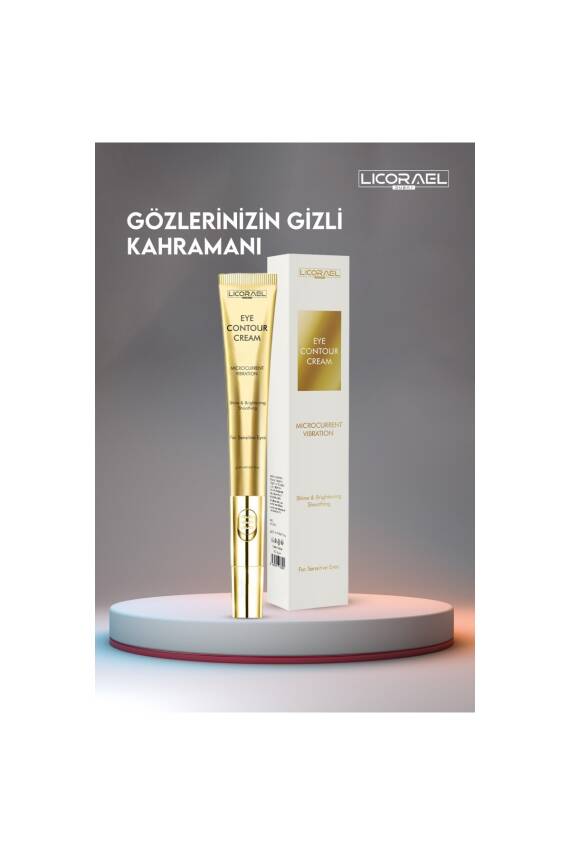 Licorael Dubai Eye Contour Krem Titreşimli Başlıklı Aydınlatıcı,Kırışıklık ve İnce Cizgi Görünümünü Azaltır 20ml - 4
