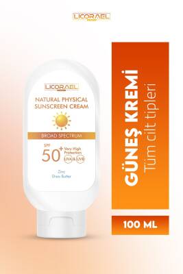 Licorael Dubai Natural Physical Sunscreen Cream Spf50+ 100ml - 1