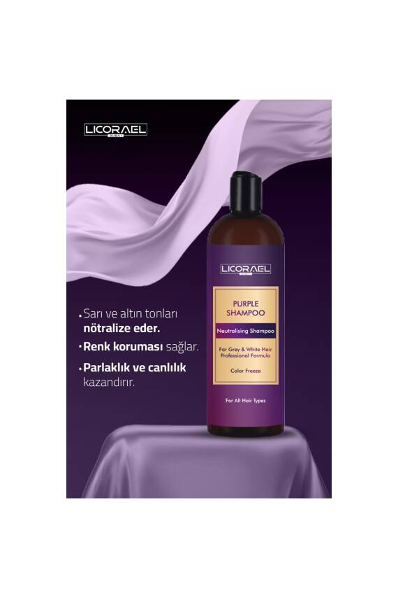 Licorael Dubai Turunculaşma Karşıtı Mor Şampuan 400ml - 3