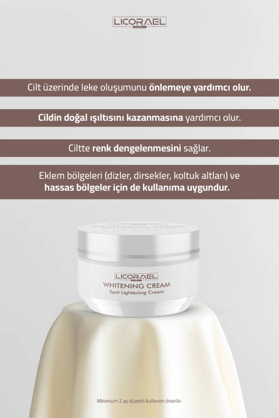 Licorael Dubai Whitening Cream Leke Karşıtı Beyazlatıcı Krem 50ml - 4