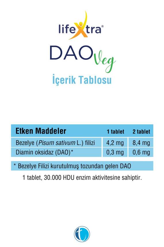 Lifextra DAOVeg 60 Enterik Mini Tablet - 2