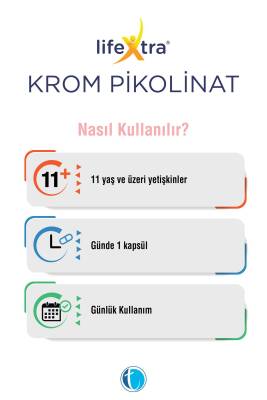 Lifextra Krom 90 Bitkisel Kapsul Krom Pikolinat - 4