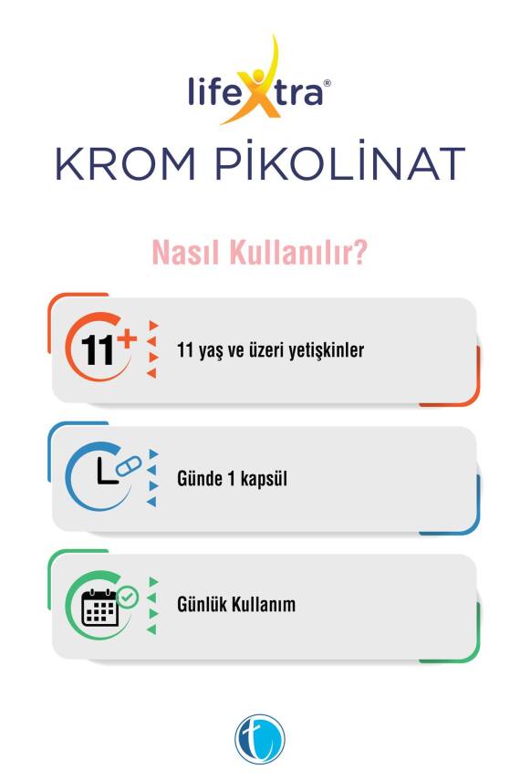 Lifextra Krom 90 Bitkisel Kapsul Krom Pikolinat - 4