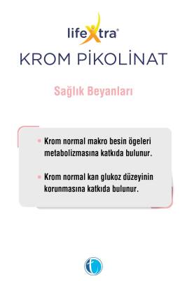Lifextra Krom 90 Bitkisel Kapsul Krom Pikolinat - 5