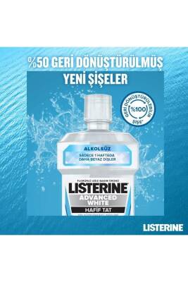 Listerine Advanced White Hafif Tat Ağiz Bakim Suyu 250 ml - 6
