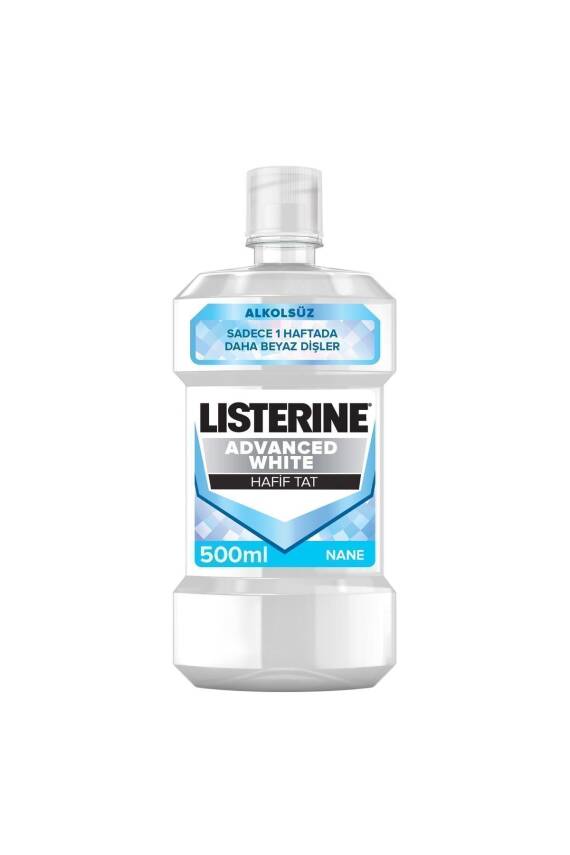 Listerine Advanced White Hafif Tat Alkolsüz Ağız Bakım Suyu 500 Ml - 7