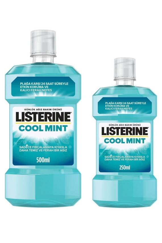 Listerine Cool Mint Ağız Bakım Suyu 500+250 ml - 2
