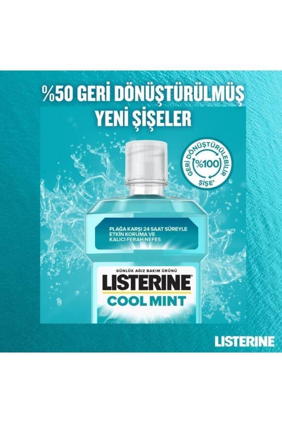 Listerine Cool Mint Ağız Bakım Suyu 500+250 ml - 7