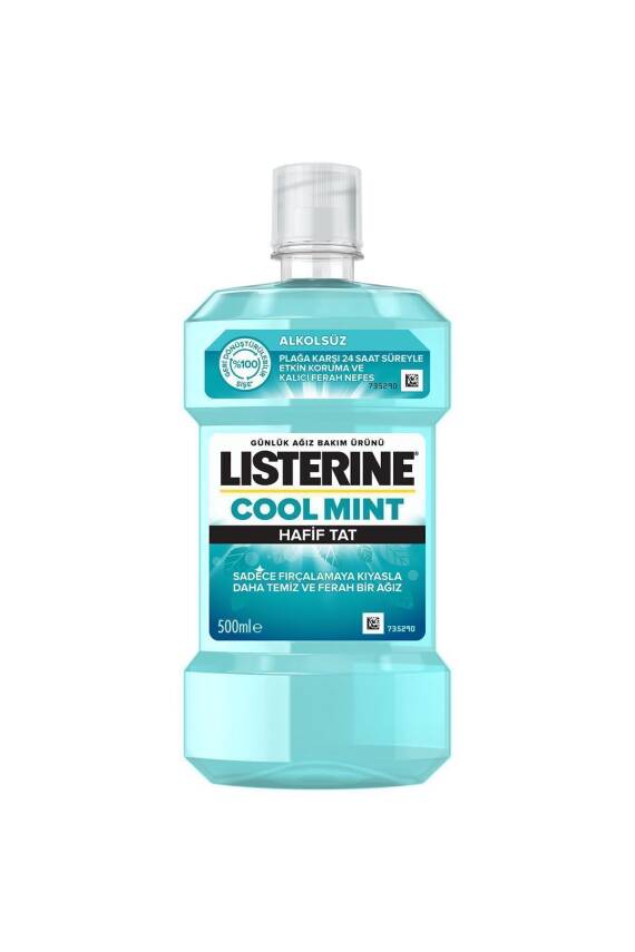 Listerine Cool Mint Hafif Tat Alkolsüz Ağız Bakım Suyu 500 ml - 2
