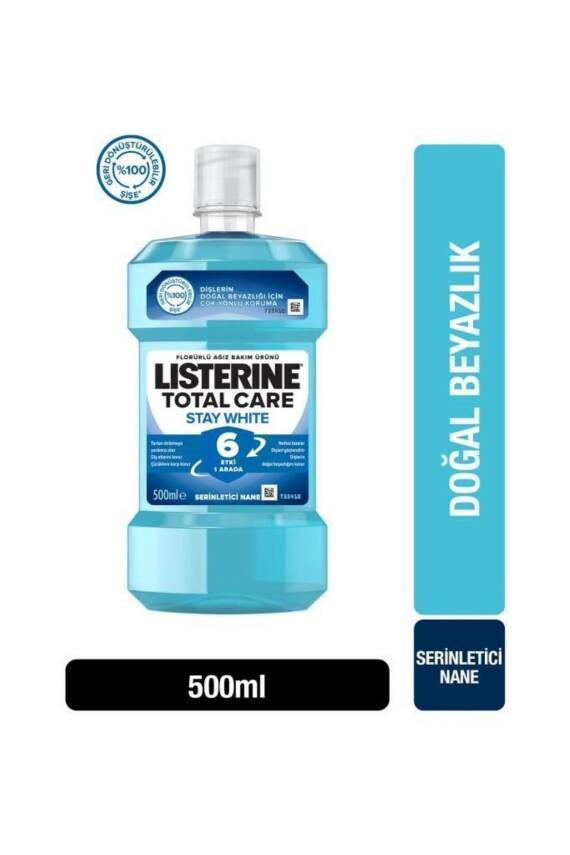 Listerine Stay White Ağız Bakım Suyu 500ml - 1