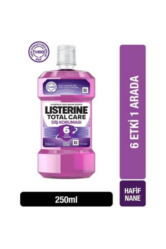 Listerine Total Care Diş Koruması Hafif Tat Ağız Bakım Suyu 250 ml - 1