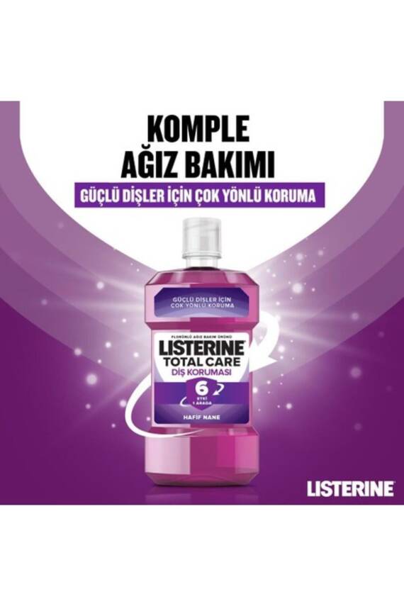 Listerine Total Care Diş Koruması Hafif Tat Ağız Bakım Suyu 250 ml - 3