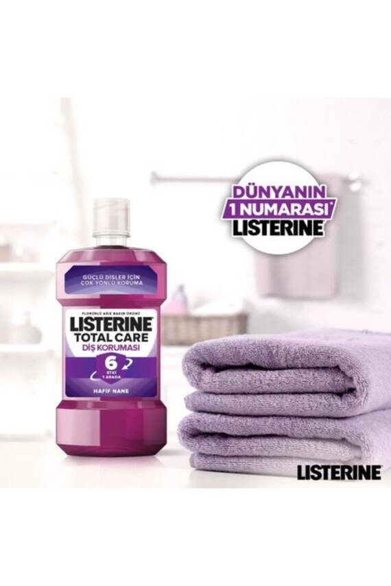 Listerine Total Care Diş Koruması Hafif Tat Ağız Bakım Suyu 250 ml - 5