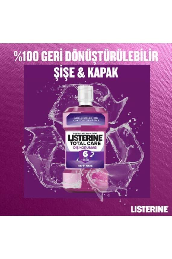 Listerine Total Care Diş Koruması Hafif Tat Ağız Bakım Suyu 250 ml - 8