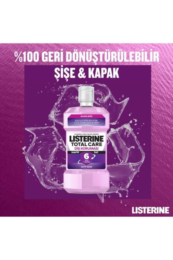 Listerine Total Care Hafif Tat Alkolsüz Ağiz Bakim Suyu 500ml - 5
