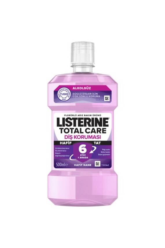 Listerine Total Care Hafif Tat Alkolsüz Ağiz Bakim Suyu 500ml - 8