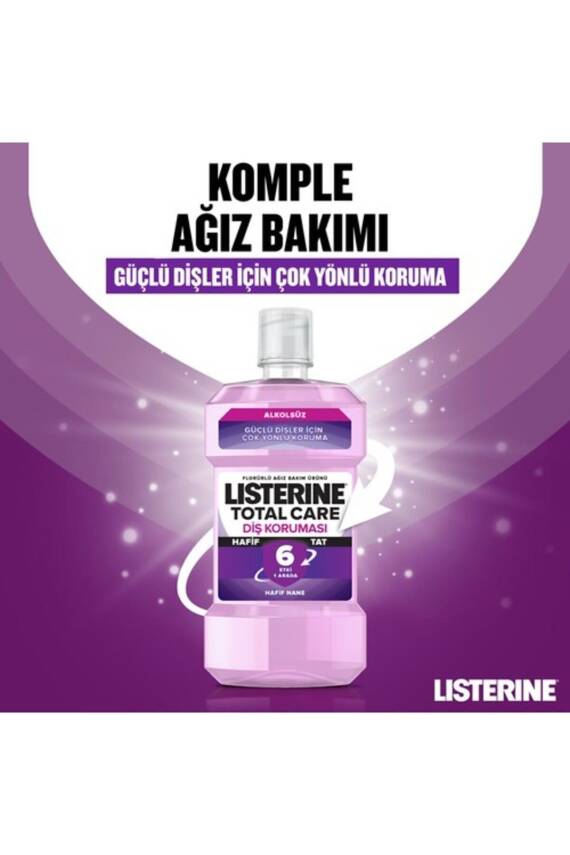 Listerine Total Care Zero Diş Koruması Alkolsüz Hafif Tat Ağız Bakım Suyu 250 ml - 3