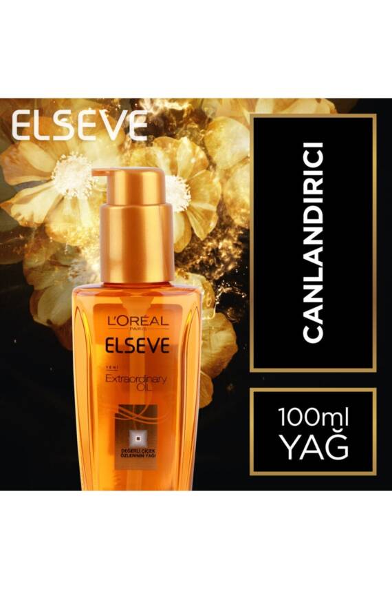 L'Oreal Elseve Mucizevi Canlandırıcı Bakım Yağı Her Saç Tipi İçin 100ml - 2