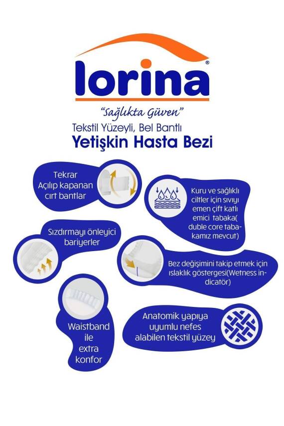 Lorina Bel Bantlı Hasta Bezi M 30’lu - 2