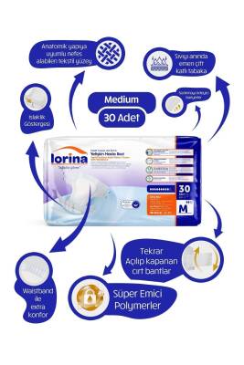 Lorina Bel Bantlı Hasta Bezi M 30’lu - LORİNA