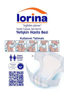 Lorina Bel Bantlı Hasta Bezi Xlarge 30'lu 4 Paket 120 Adet - 3