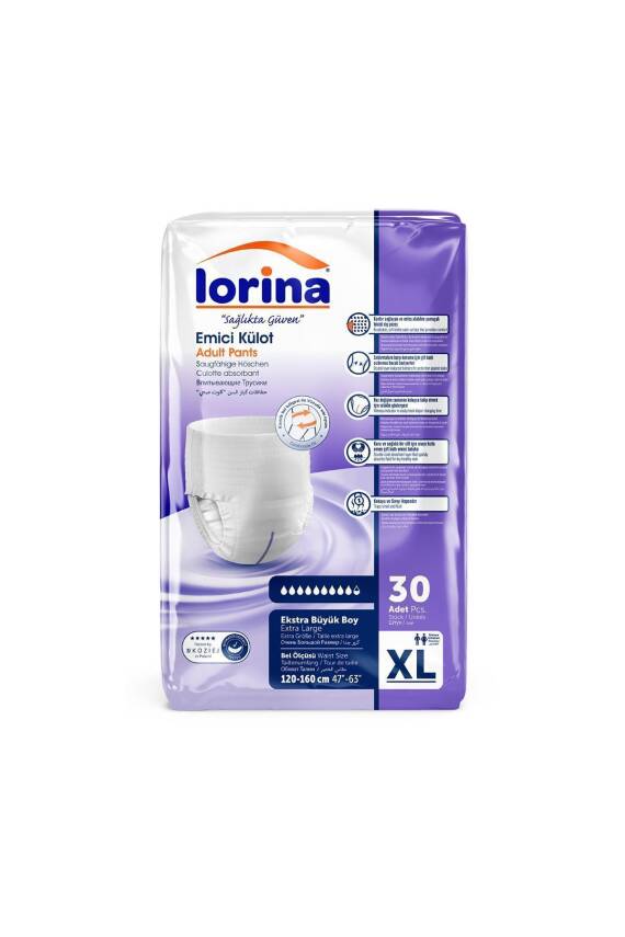 Lorina Emici Külot Hasta Bezi XL 30 Adet - 4