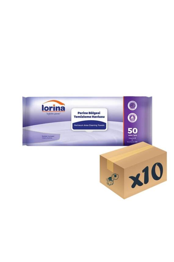 Lorina Perine Bölgesi Temizleme Havlusu 50’li x 10 Paket - 1