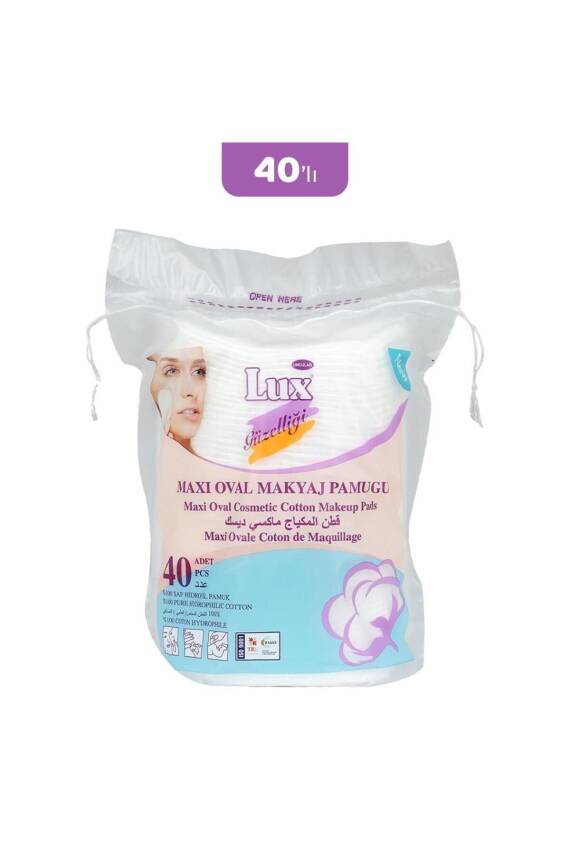 Lux Disk Maxi Oval Makyaj Pamuğu 40' Lı - 1