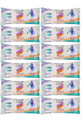 Lux Hasta Vücut Temizleme Islak Mendil Havlu 50 Yaprak Xl (12 Li Set) - LUX