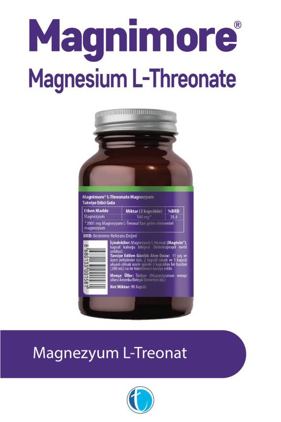 Magnimore Magnesium L-threonate 90 Bitkisel Kapsül Magnezyum L-treonat - 2