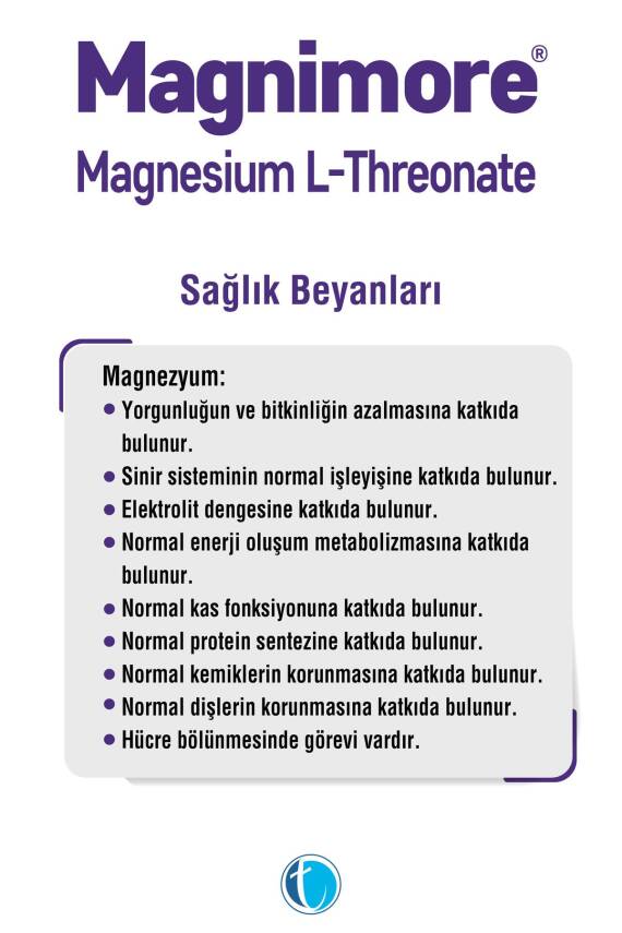 Magnimore Magnesium L-threonate 90 Bitkisel Kapsül Magnezyum L-treonat - 5